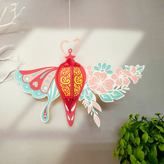 Butterfly Flower 2 - 3D Paper Lantern File - Cricut File -