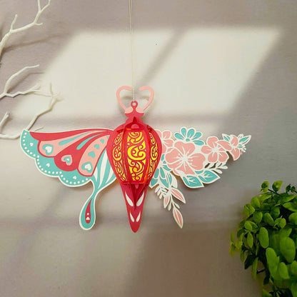 Butterfly Flower 2 - 3D Paper Lantern File - Cricut File  -