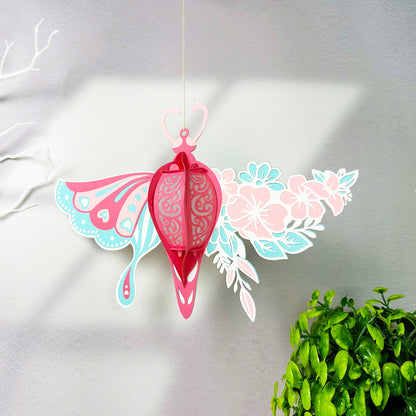 Butterfly Flower 2 - 3D Paper Lantern File - Cricut File  -