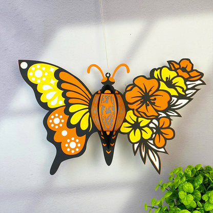 Butterfly Flower 3 - 3D Paper Lantern File - Cricut File  -