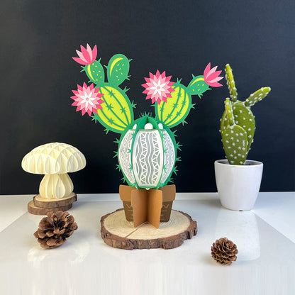 Cactus - 3D Paper Cut Lantern File  - Cricut File  -