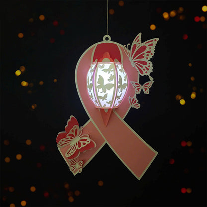 Cancer - 3D Paper Cut Lantern File  - Cricut File  -