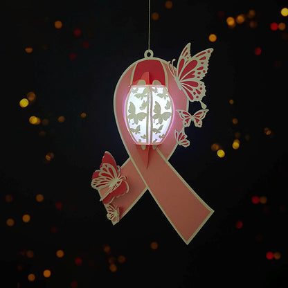 Cancer - 3D Paper Cut Lantern File  - Cricut File  -