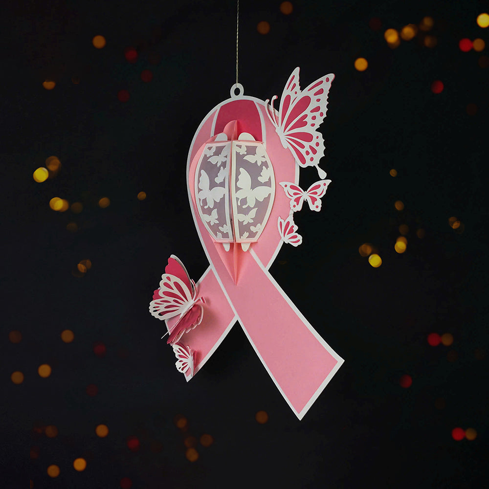 Cancer - 3D Paper Cut Lantern File  - Cricut File  -