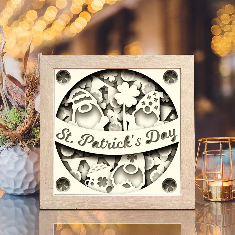 Patrick Day 3 – 3D Paper Cut Shadow Box File - Cricut File - (8x8 inches) -