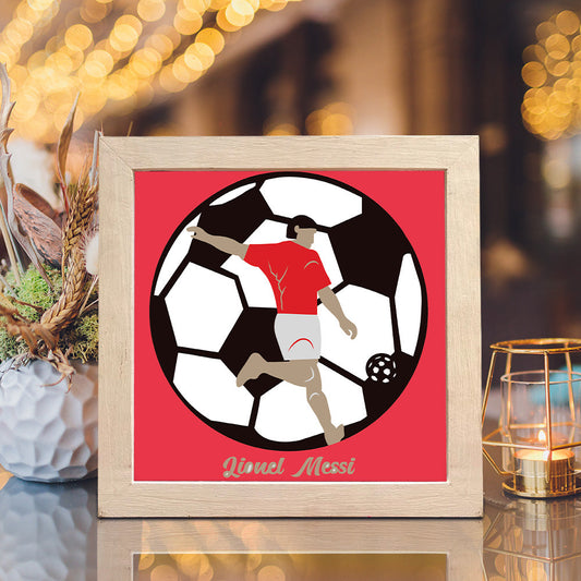 Soccer 2 – 3D Paper Cut Shadow Box File - Cricut File - (8x8 inches) -