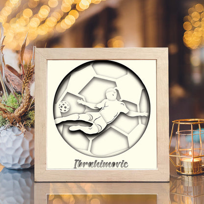 Soccer 3 – 3D Paper Cut Shadow Box File - Cricut File - (8x8 inches) -